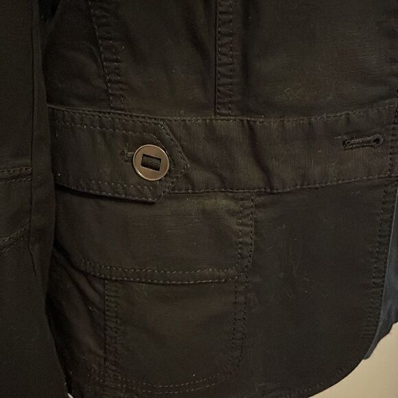 Loft Cotton Blazer-Size 6 Black‎ - Picture 3 of 8